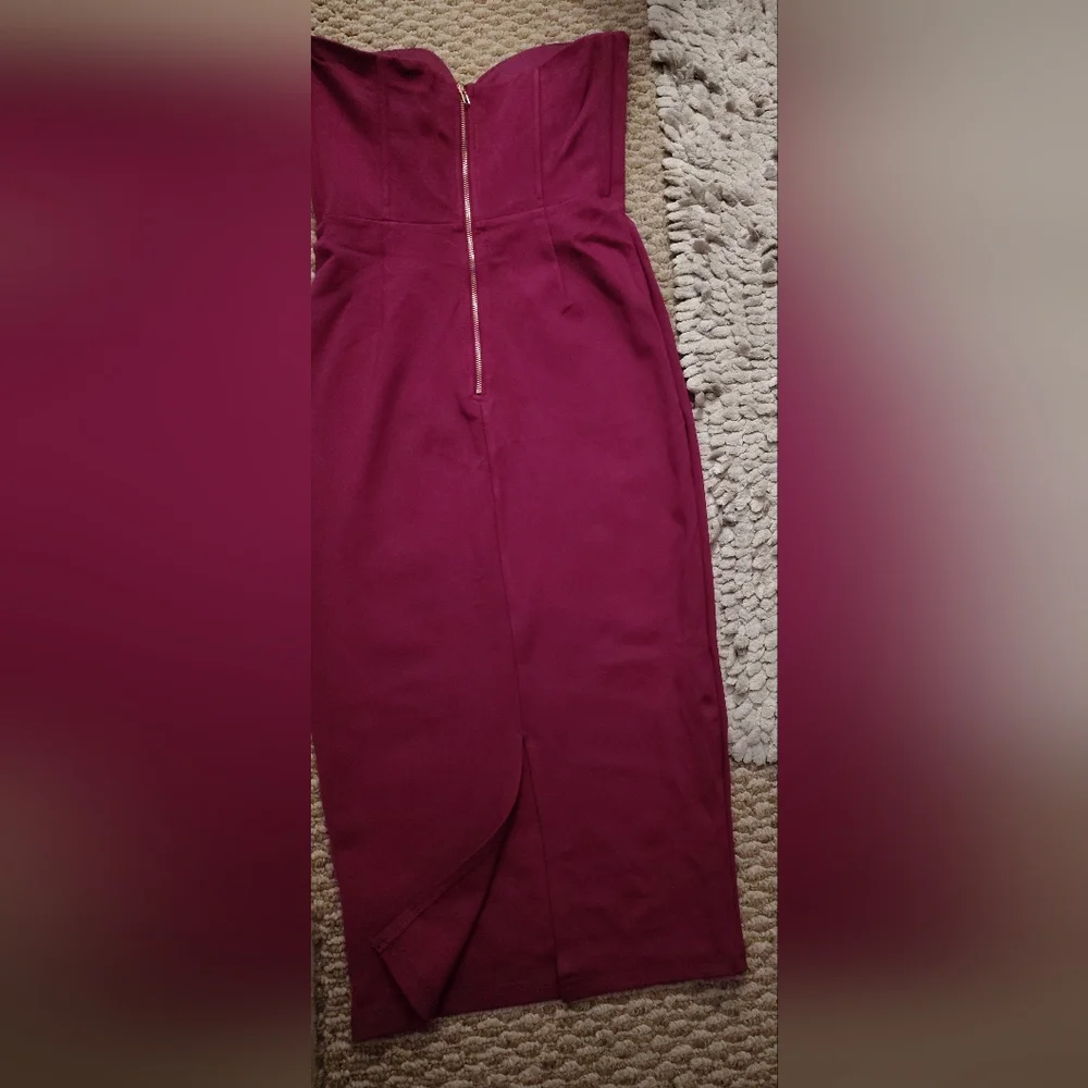Strapless Fuchsia Dress - Picture 2 of 6